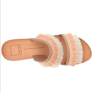 Dolce Vita Women's Haya natural fringe Sandal